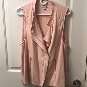 1STATE pink crepe vest
